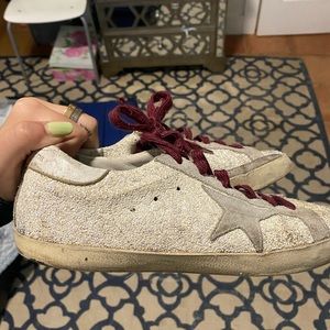 Golden Goose Glitter shoes (worn) good deal size 9